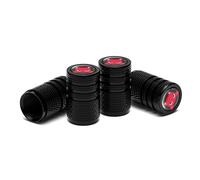 Black Dust Caps for Car Tyres, 4 Pcs Tyre Valve Caps for Car Motocycle Bike Cartoon Devil Pattern Tire Wheel Covers (Demon)