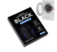 Black Dye for Clothes - 10 Sheets Fabric Paint Restorer,Color Absorber Laundry Sheets - for Home School Apartment Allow Mixed Washes Prevents Color Runs Maintains Clothing Laundry