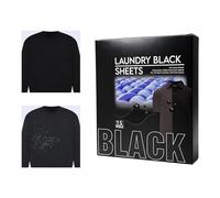 Black Dye for Clothes - 15 Count Universal Dissolvable Gentle Protector Sheets | Fiber Color Protector Sheets for Washing Machine Home Laundry Room Dorm Apartment Travel Business Trip