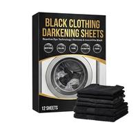 Black Dye Restorer, Fabric Color Booster, 5.9x4.72x0.98inch Clothing Solution with Deep Black Finish, Fade Repair Liquid Formula, Textile Revive with Solution Design, Garment Care for Home Use