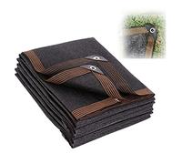 Black e Net Sunblock e Cloth 2x10m (6.6ftx32.8ft) for Garden Pools & Yards 85% UV Protect Mesh Tarp with Grommets Various