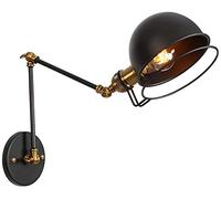 Black E27 Wall Sconce Lights - Adjustable Long Swivel Arm Wall Lamps Modern Minimalist Sconce Wall Mounted Lights Reading Lamp Hardwired Rustic Elegant for Aisle Headboard Dining Room Kitchen