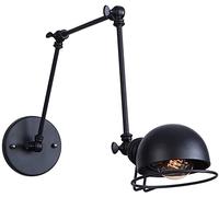 Black E27 Wall Sconce Lights - Adjustable Long Swivel Arm Wall Lamps Modern Minimalist Sconce Wall Mounted Lights Reading Lamp Hardwired Rustic Elegant for Aisle Headboard Dining Room Kitchen