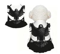 Black Eagle Wings L Pet Apparel for Small Dogs-Cute Summer Outfit for Puppy, Soft Breathable Pet Clothes for Cat