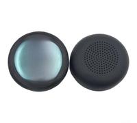 Black Ear Cushion Covers for Plantronics for VOYAGER UC B825 Headset, Wear-Resistant Imitation Leather Replacement Earmuffs (C)