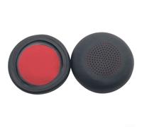 Black Ear Cushion Covers for Plantronics for VOYAGER UC B825 Headset, Wear-Resistant Imitation Leather Replacement Earmuffs (B)