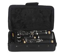 Black Ebonite Clarinet, 17 Keys Bb, B Flat Clarinet For Student Beginner, With Case, Ebonite Material, Professional Ebonite Bb Clarinet