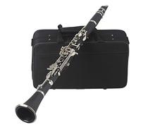 Black Ebonite Clarinet, 17 Keys Bb, B Flat Clarinet For Student Beginner, With Case, Ebonite Material, Professional Ebonite Bb Clarinet