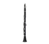 Black Ebonite Clarinet with Nickel-plated Silver Keys - Ideal for Beginners and Music Enthusiasts Woodwind Instrument