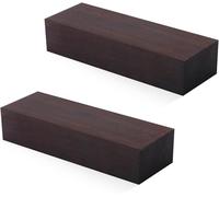 Black Ebony Wood Handle Plate - 4.72 x 1.57 x 0.98" Lumber for Music Instruments DIY Tools, Turning Blanks and Original Timber