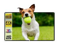 Black Edge Hook Metal Anti-light | Projector Screen 60 84 100 120 130 Inch Outdoor | 4k Hd Movie Screen 16:9 | Anti-light Projector Screen Foldable Portable Movie Screen for Home Theater