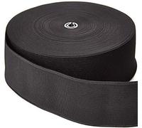 Black Elastic Flat Woven Elastic Heavy Stretch Sewing Bands Webbing Garment Sewing Tailoring Dress Skirt Waist Band Headbands Trouser Art and Craft Elastic 25mm,50mm,75mm (2 Inch x 2 Meter)