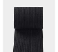 Black Elastic Flat Woven Heavy Stretch Sewing Bands Webbing Garment Tailoring Dress Skirt Waist Band Headbands Trouser Art and Craft Elastic - 25mm, 50mm, 75mm (3 Inch x 5 Meter)