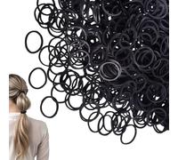 Black Elastic Hair Bands,500pcs Small Hair Rubber Bands, Mini Elastic Hair Bands for Kids Hair Braids Ponytail Hair, Wedding Hairstyle etc