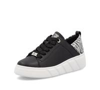 Rieker Women's W2602 Lace Up Shoes, Black, 6 UK
