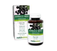 Black Elder (Sambucus nigra) Flowers (elderflower) and Fruits (Elderberry) Naturalma - 150 g - 300 Tablets - Food Supplement - Natural and Vegan