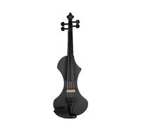 Black Electric 4/4 Violin Set With/Bow Violin Case Strings Tuner Maple Bridge Protect Bag