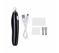 Black Electric Eraser with 16 Replacement Refills, USB Charging Refillable Rubbers, Automatic Pencil Eraser for Artists, Draftsman
