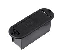Black Electric Guitar Bass Battery Case Replacement 9V Active Guitar Bass Pickup Battery Box Easy To Replace