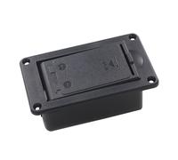 Black Electric Guitar Bass Battery Case Replacement 9V Active Guitar Bass Pickup Battery Box Easy To Replace