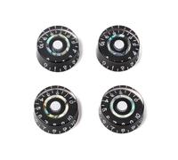 Black Electric Guitar Knobs 4pcs Abalone Blue Green B-stock