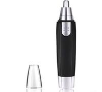 Black Electric Nose Hair Trimmer For Men Featuring Washable Removable Head And Cordless For Battery Operation For Safe Ear And Nose Grooming With Compact Portable Design For Easy Travel Storage(A)