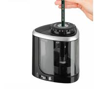 (Black) Electric Pencil Sharpener Battery Operated Automatic Sharpener For Home School Office