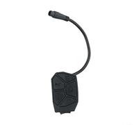 Black Electric Scooter Control Switch With 7 Keys For Horn Lights And Indicators 6 Pin Interface Wear Resistant Plastic Housing 125mm Wire Length Simple Installation For Safe Urban Mobility Solutions