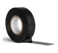 Black Electrical Tape Waterproof Heat Resistant Tape 20m x 19mm - Strong Heavy Duty, Sticky, PVC Electric Insulation Tape for Wires, and Cables (Pack of 1)