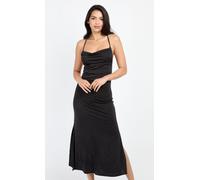 Black Embellished Slinky Cowl Neck Midi Dress Little Mistress Black 16