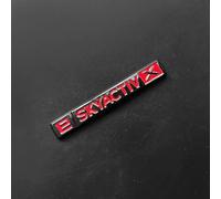 Black Emblem Front Rear Set for Mazda 3 Sedan e-SkyActiv-X,Logo Letter Replacement Grille Trunk Badge Sticker ABS Electroplating Tuning Decor Car Exterior Accessories,eSKYACTIVX emblem