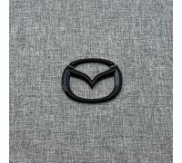Black Emblem Replacement for Mazda MX-5 NC,Front Grille Rear Trunk Logo Badge Sticker Letters Tailgate Side Fender Car Body Decoration ABS Metal Styling Accessories,steering wheel logo