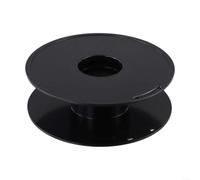 Black Empty Cable Reel Drum 200mm for Filament Ropes and Leads - ABS Cord Management Solution