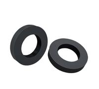 Black EPDM flat washer waterproof sealing ring, Inner diameter 18mm Outer diameter 28mm Thickness 2mm, 10Pcs
