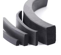 Black EPDM Rubber Foam Sealing Strip 3x3mm 4x4 4x5 4x6 5x5 5x6 6x6 8x8 10x10 12x12mm for Cabinet Door Seal Square Sponge Gasket (Color : 6x11mm, Size : 2 Meters)