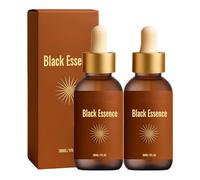 Black Essence Tanning Drops, Self Tanning Drops, Natural Sun-Kissed Glow, Even Tan without Strips, Self Tanning for Body and Face (2, 30 ml)
