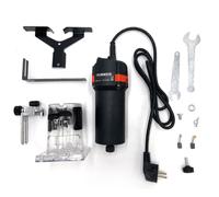 (Black, EU Plug) 110V/220V 30000RPM Electric Hand Trimmer Router 6.35mm Wood Laminate Palm Joiners Working Cutting Machine