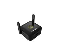 (Black, EU Plug) 300M WiFi Repeater Wireless WiFi Extender WiFi Signal Expand 2 Antennas 2.4GHz with Ethernet Port WPS