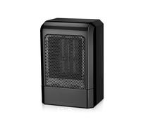 (Black, EU Plug) 500W Portable PTC Ceramic Heater for Home & Office - Desktop Electric Warmer