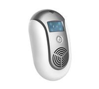 (Black, EU Plug) Ultrasonic Electronic Pest Insect Repeller Anti Mouse Mosquito Cockroach Bug Killer Pests Control