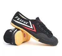 (black, EUR40) Feiyue Canvas Mens Ladies Track Field Training Casual Parkour Sports Shoes UK