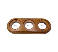 Black European Style Retro Ceramic Switch Socket Wall Electrical Plug For Home Improvement(3-Hole Wood Base)