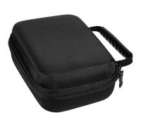 Black EVA Camera Hard Case with Handle DIY Organised Storage for Travel | Splashproof Oxford Cloth Exterior, Sponge Padding, Adjustable Grid Layout, Fits Action Cameras and Tablets, Commuting