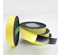 Black EVA Foam Rubber Strip Tape, Waterproof Single Sided Adhesive, Thickness 1/3/5/10mm, Width 10-50mm, Length 2/5/10m, 1 Pcs(10m X 20mm X 1mm)