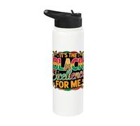 Black Excellence African American Melanin Queen Juneteenth Stainless Steel Insulated Water Bottle