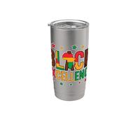 Black Excellence African Heritage Melanin Pride Freedom Day Stainless Steel Insulated Tumbler