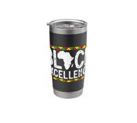 Black Excellence Afro African Pride Stainless Steel Insulated Tumbler