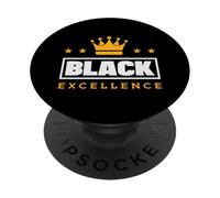 Black Excellence Crown Black History Month PopSockets Adhesive PopGrip