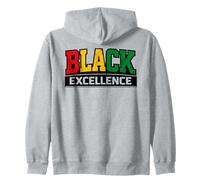 Black Excellence Empowerment Pan-African Colors Zip Hoodie