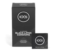 black EXS Black Latex Condoms - 12 Pack